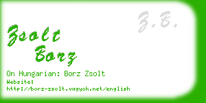 zsolt borz business card